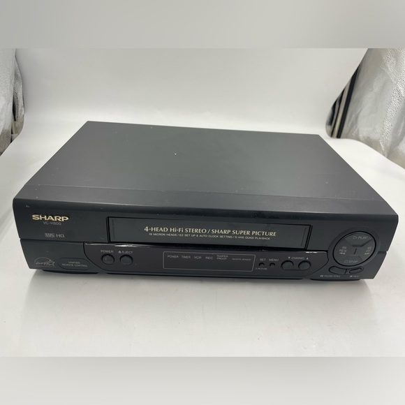 Other Sharp Vch80u Vcr Video Cassette Recorder Vhs Player Poshmark